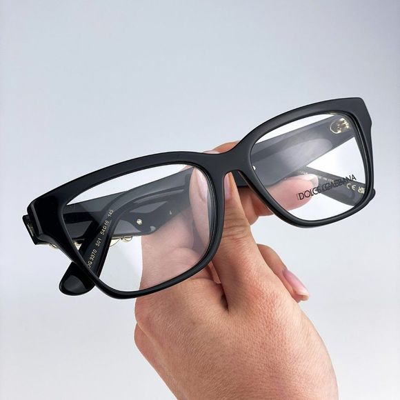 D&G DG3370 501 Eyeglasses Black Square Women - Picture 6 of 12